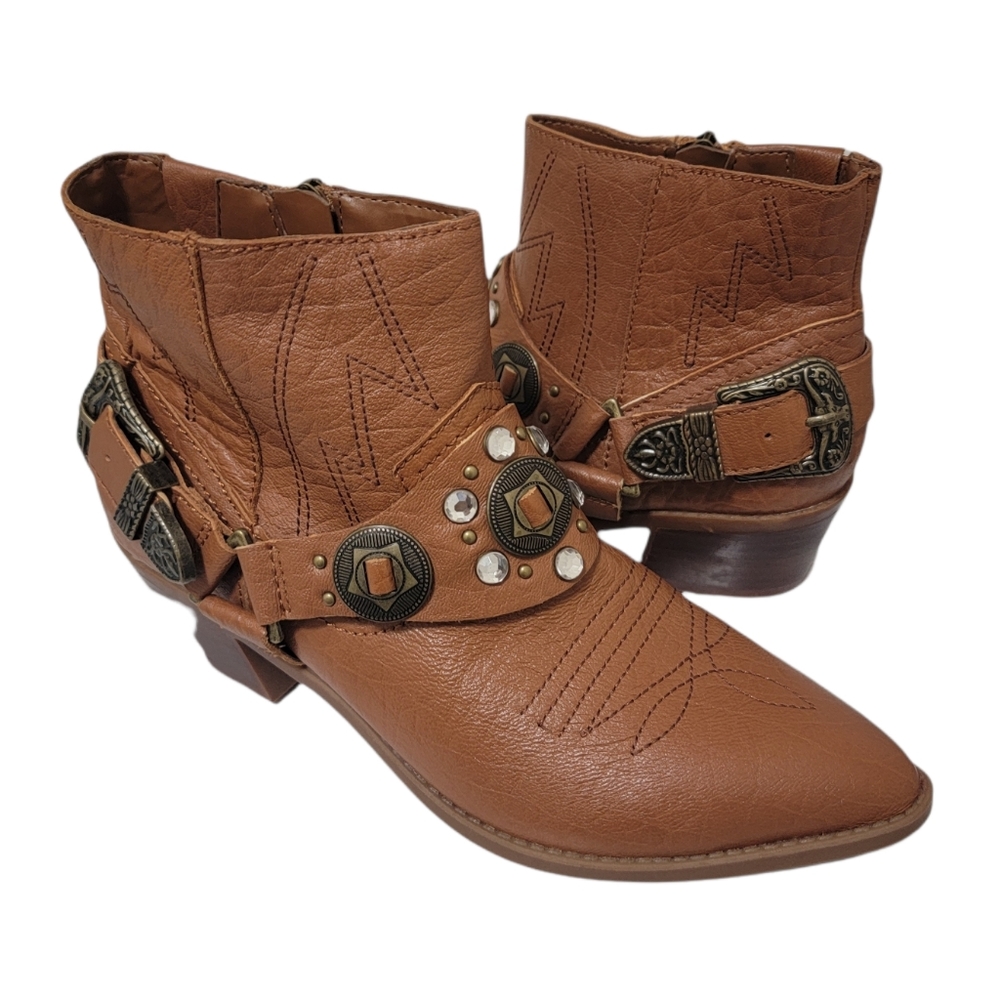 NWOT CARLOS SANTANA MARLENE ANKLE BOOTS SIZE 8.5